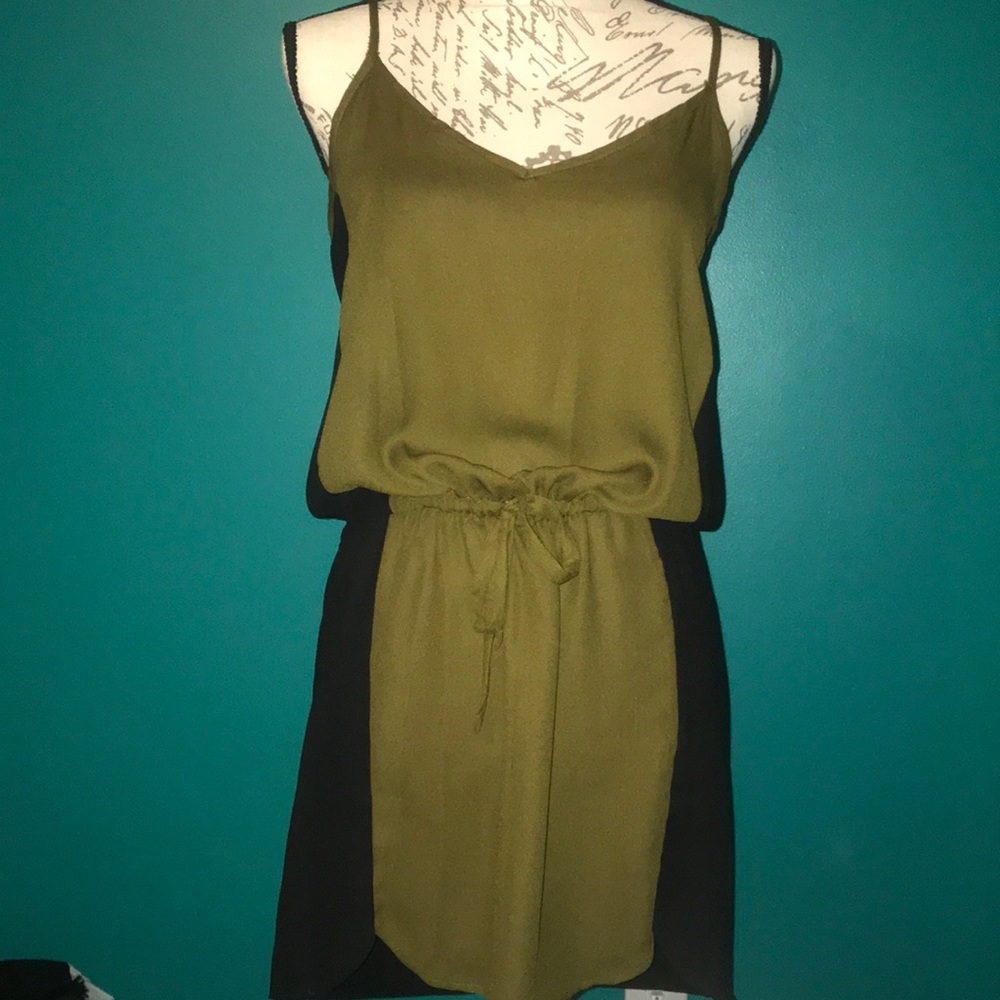 Tank Dress olive and black
